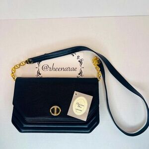 SOLD Rare Authentic Christian Dior Vintage Caviar Crossbody/Shoulder Bag - Black